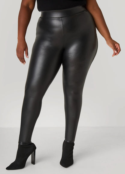 Faux Stretch Leather Leggings