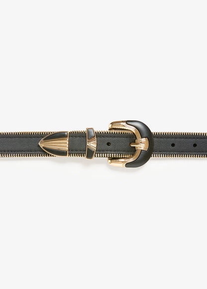 Zip Detailed Waist Belt