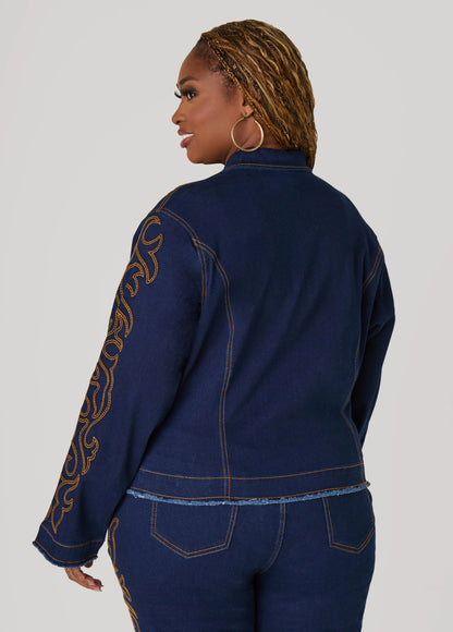 Embroidered Denim Jacket