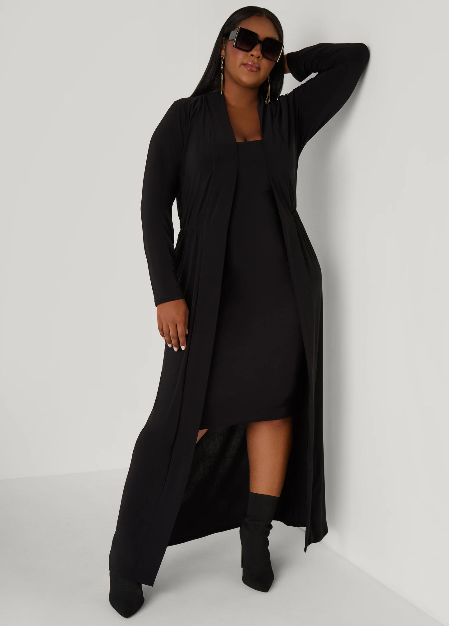 Open Front Knit Duster