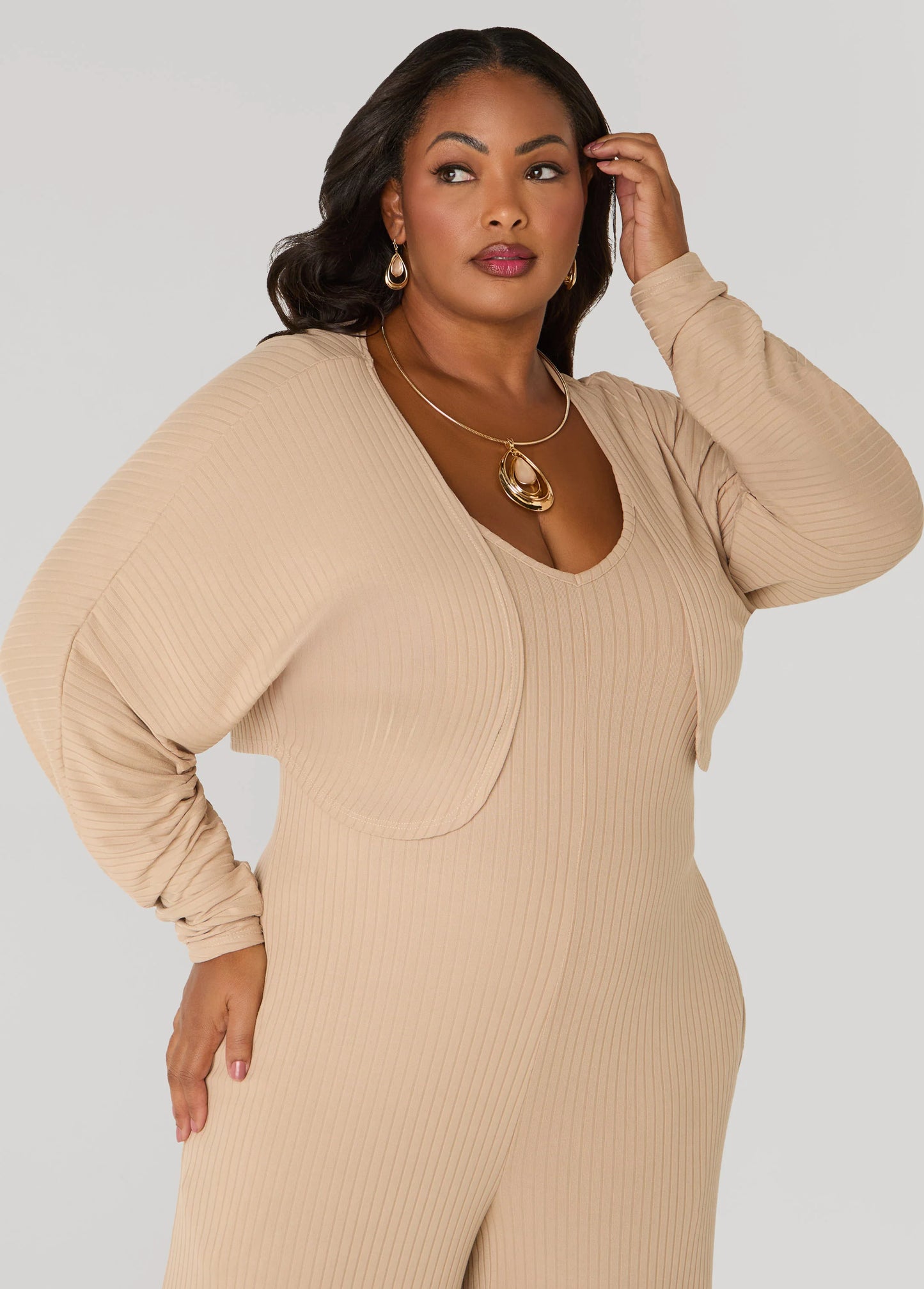 Ribbed Bolero
