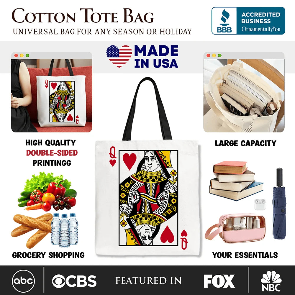 Queen of Hearts Tote Bag