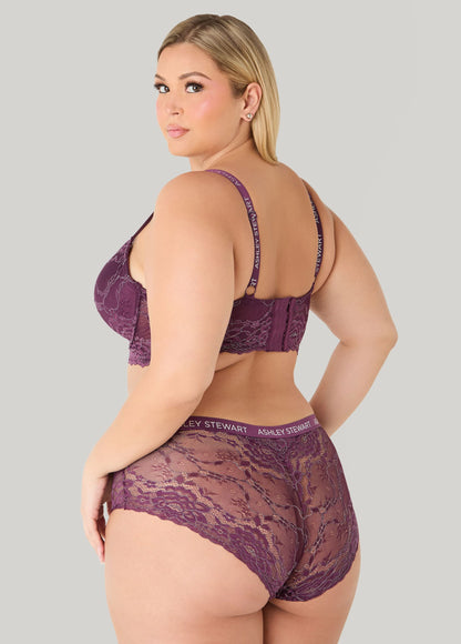 Lurex™ Lace Longline Bra
