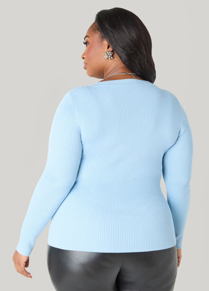 Ribbed Crewneck Sweater