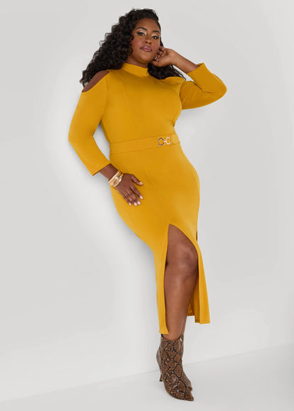 Cold Shoulder Maxi Dress