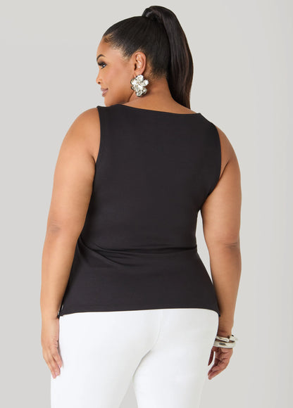Ruched Ponte Top