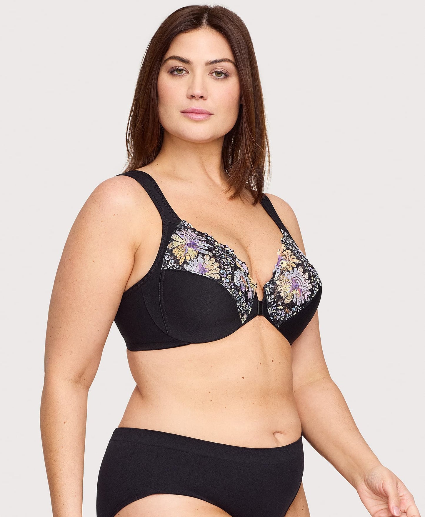 Front-Closure WonderWire Bra Floral Print
