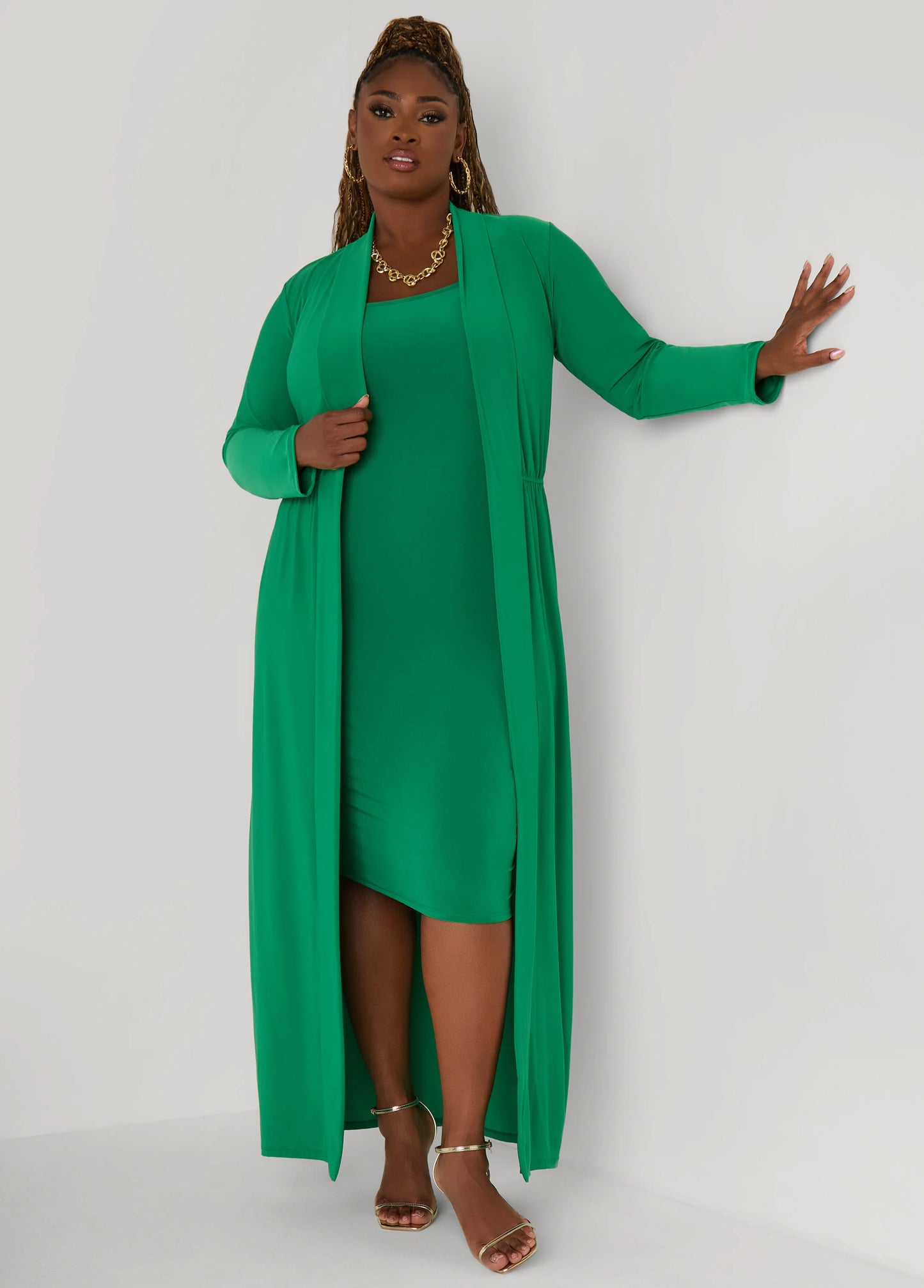 Open Front Knit Duster