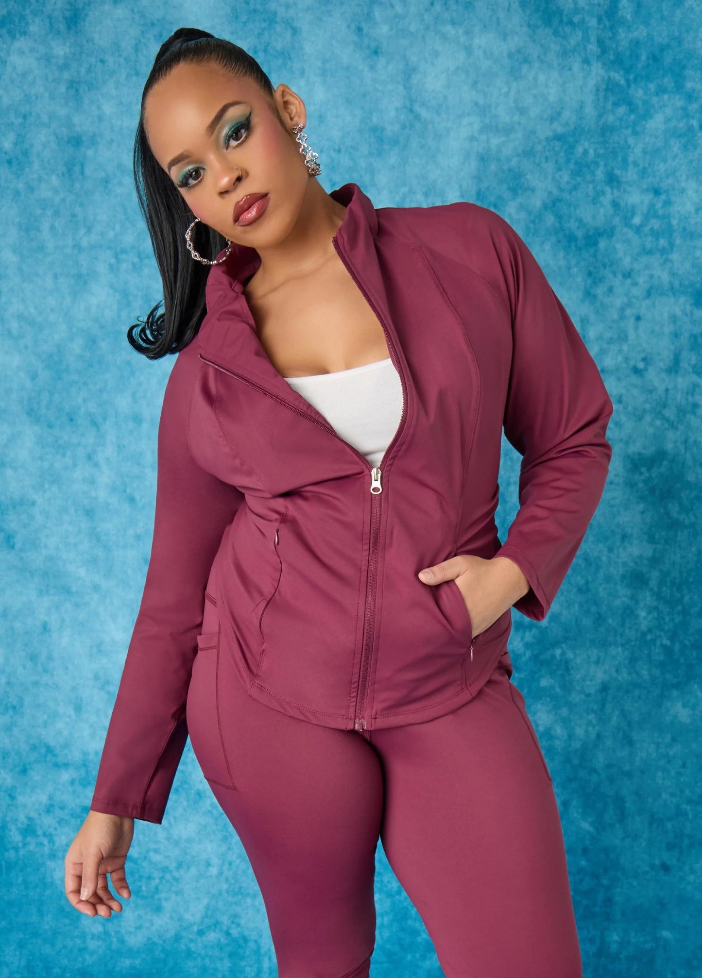 Zip Front Athletic Jacket