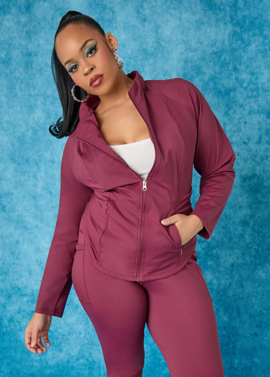 Zip Front Athletic Jacket