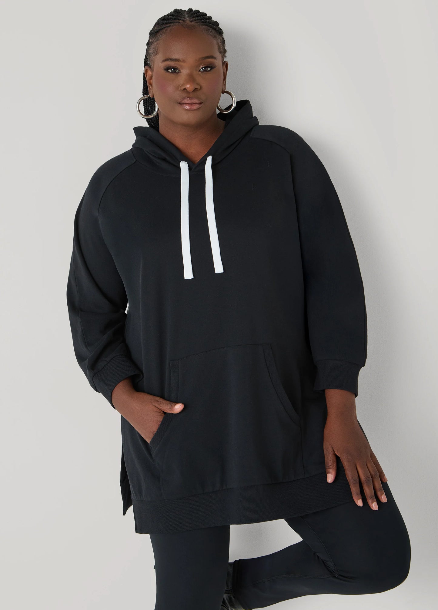 Oversized Side Split Hoodie