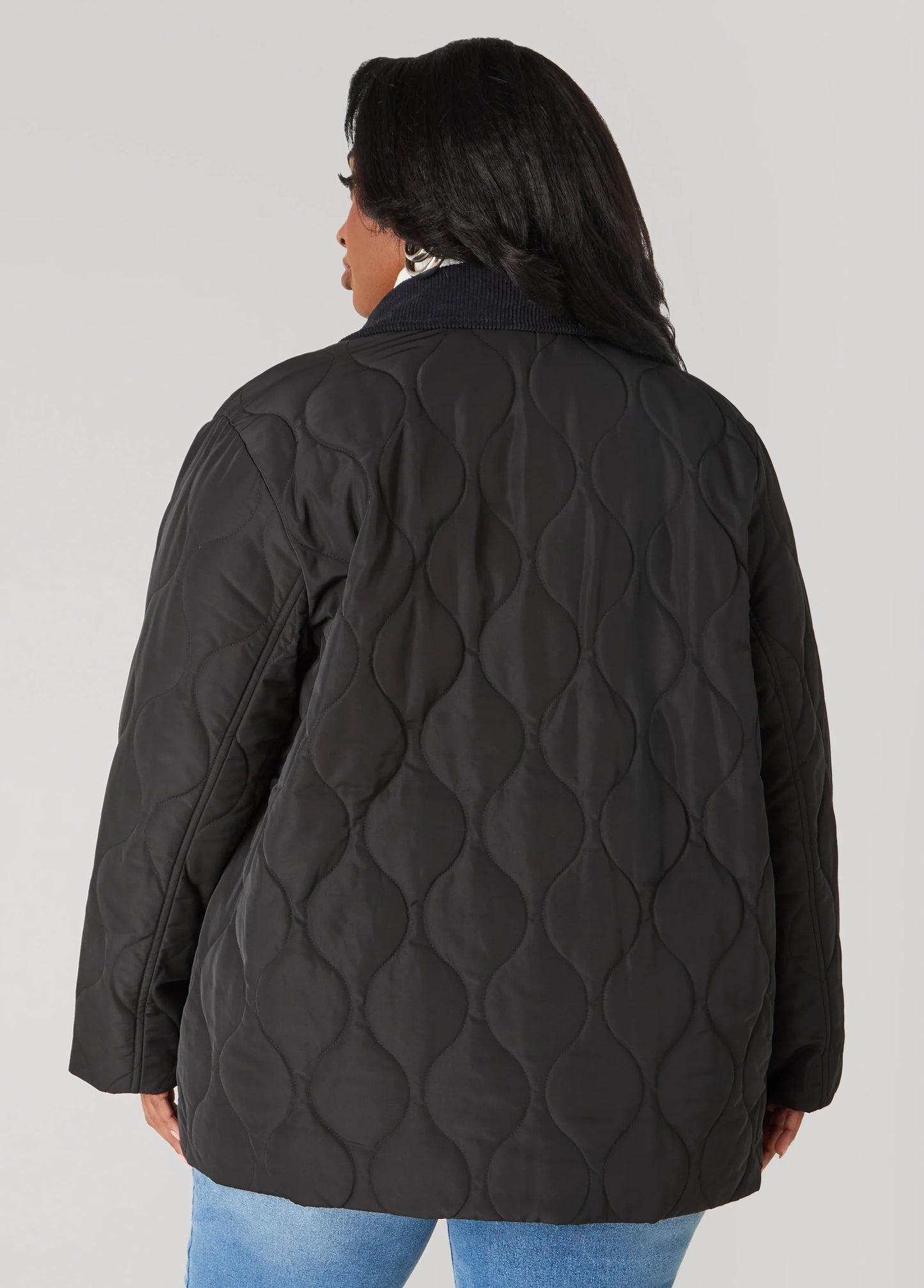 Corduroy Paneled Barn Jacket