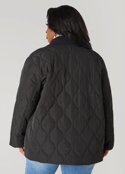 Corduroy Paneled Barn Jacket