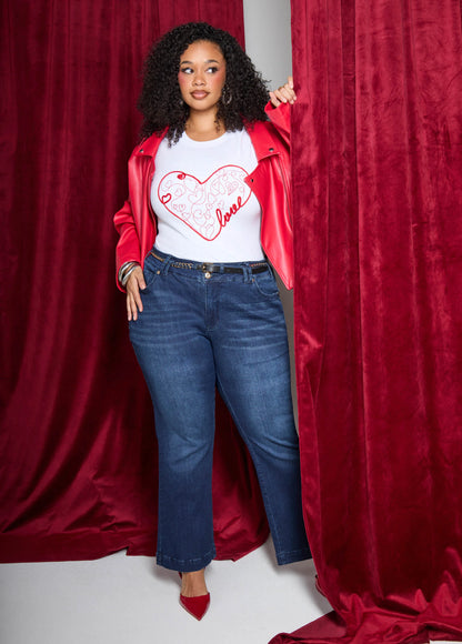 Love Embellished Graphic Tee