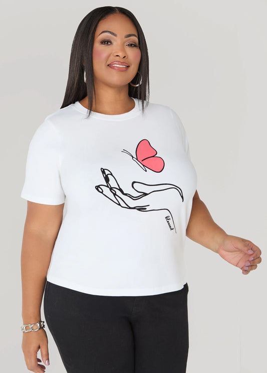 Butterfly Graphic Jersey Tee