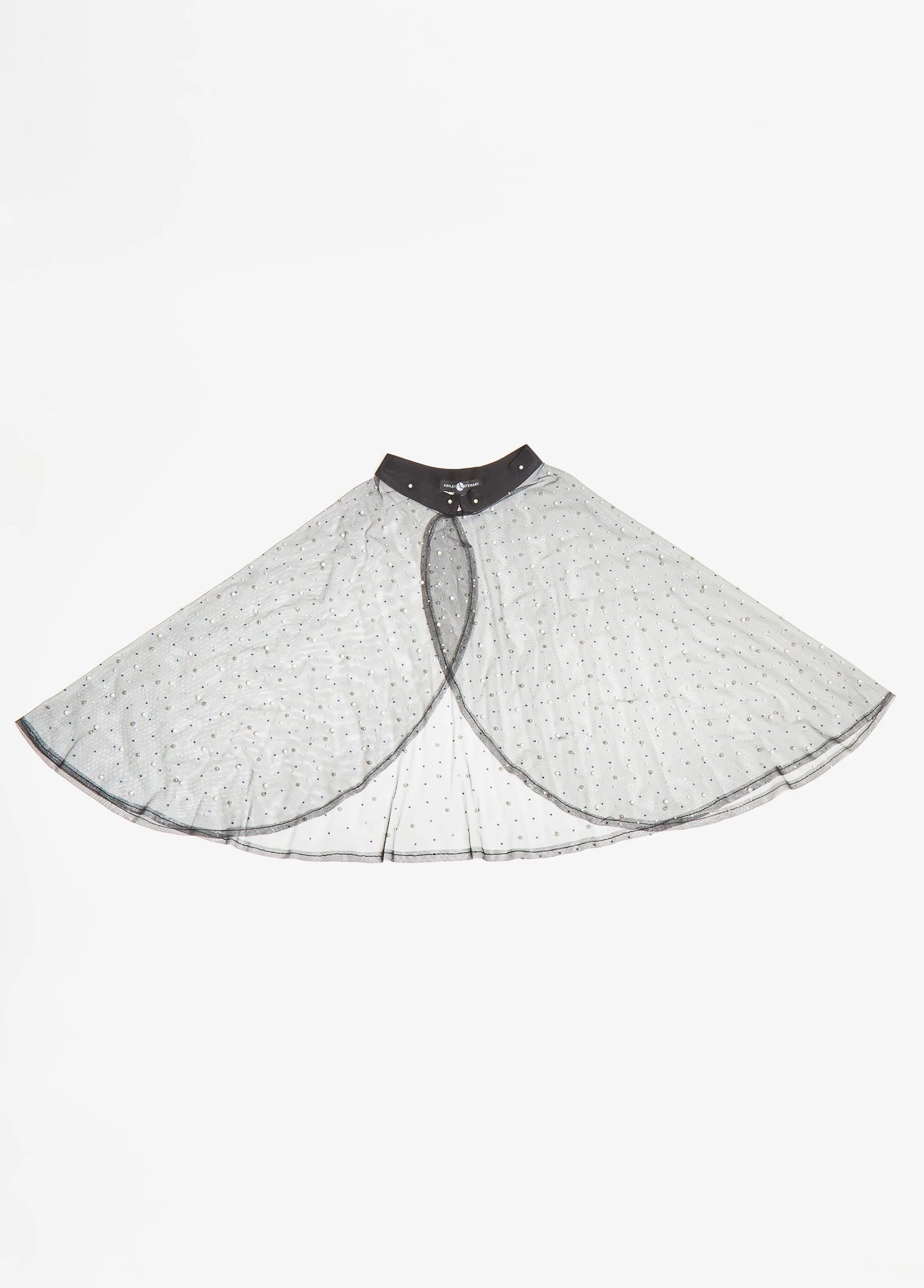 Crystal And Faux Pearl Mesh Capelet