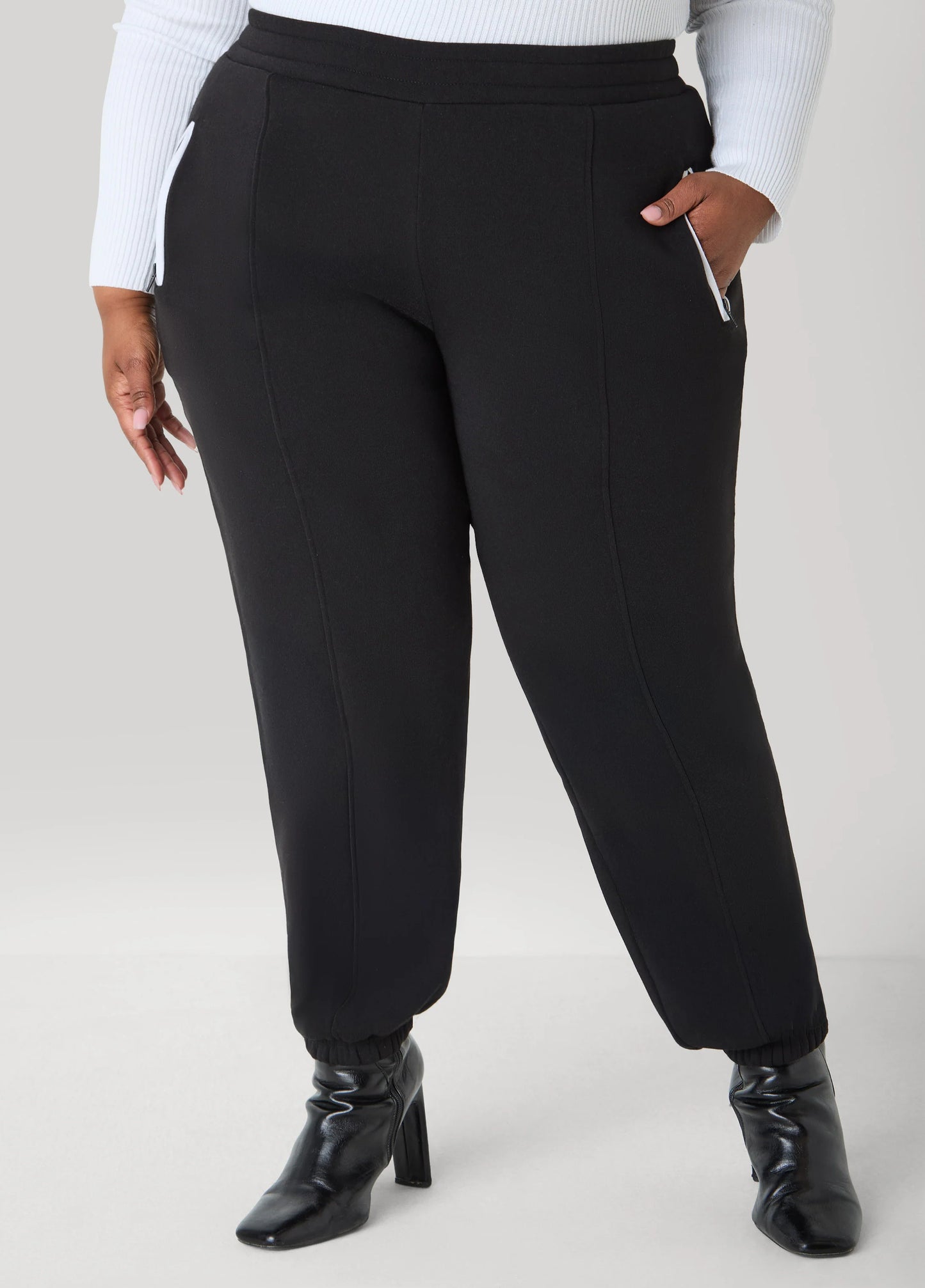 Piped Fleece Joggers