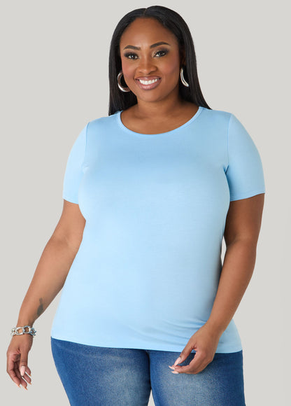 Basic Crewneck Jersey Tee