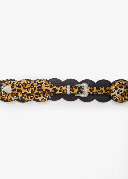 Leopard Print Disc Belt