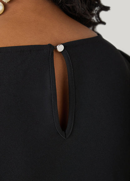 Knotted Detail Boat Neck Top