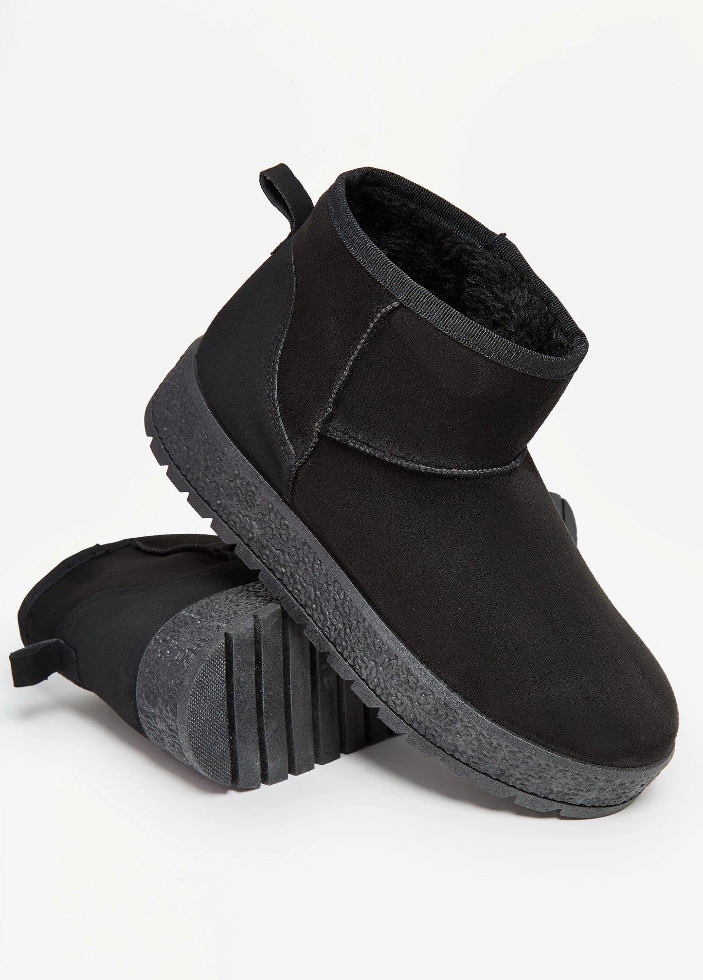 Faux Suede Ankle Boots