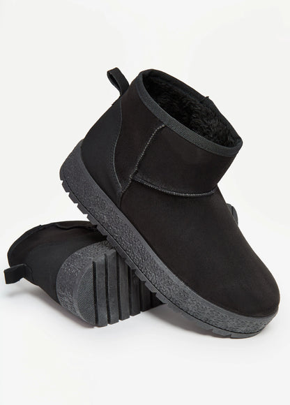 Faux Suede Ankle Boots