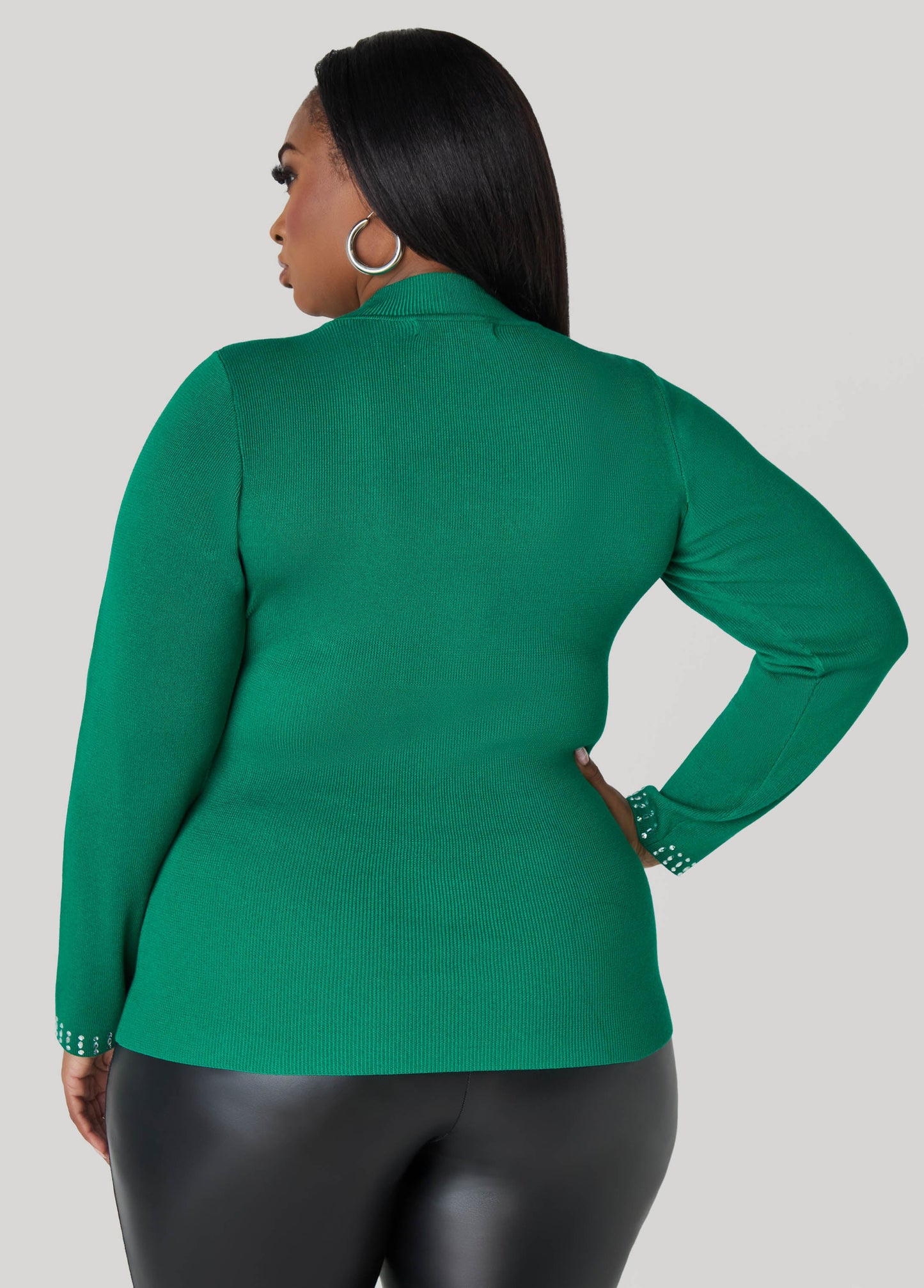 Crystal Cutout Sweater