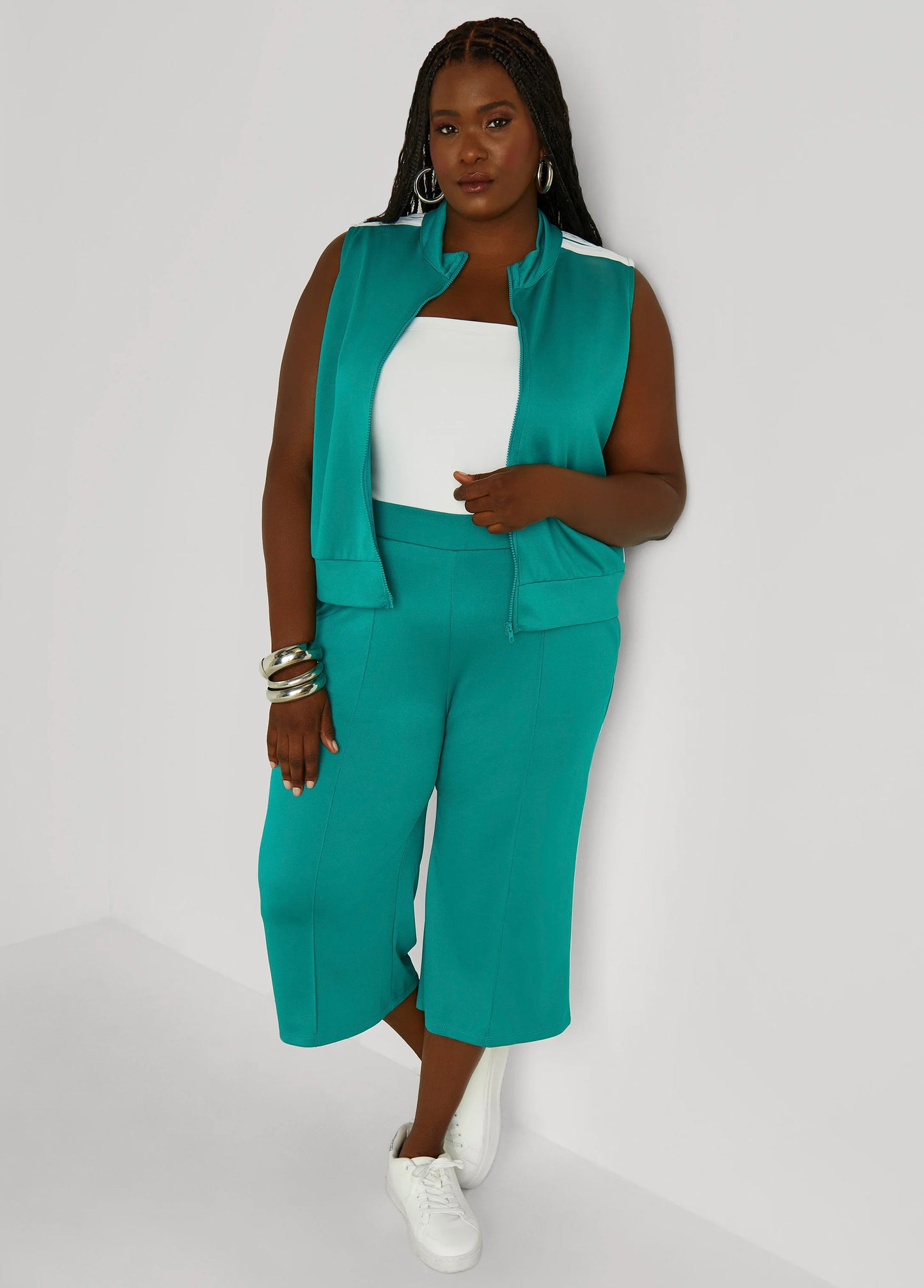 Stripe Trimmed Track Vest
