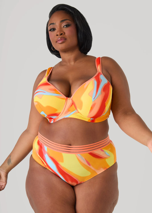 Watercolor Sheer Waist Briefs