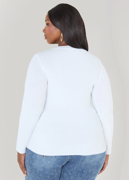 Ribbed Crewneck Sweater