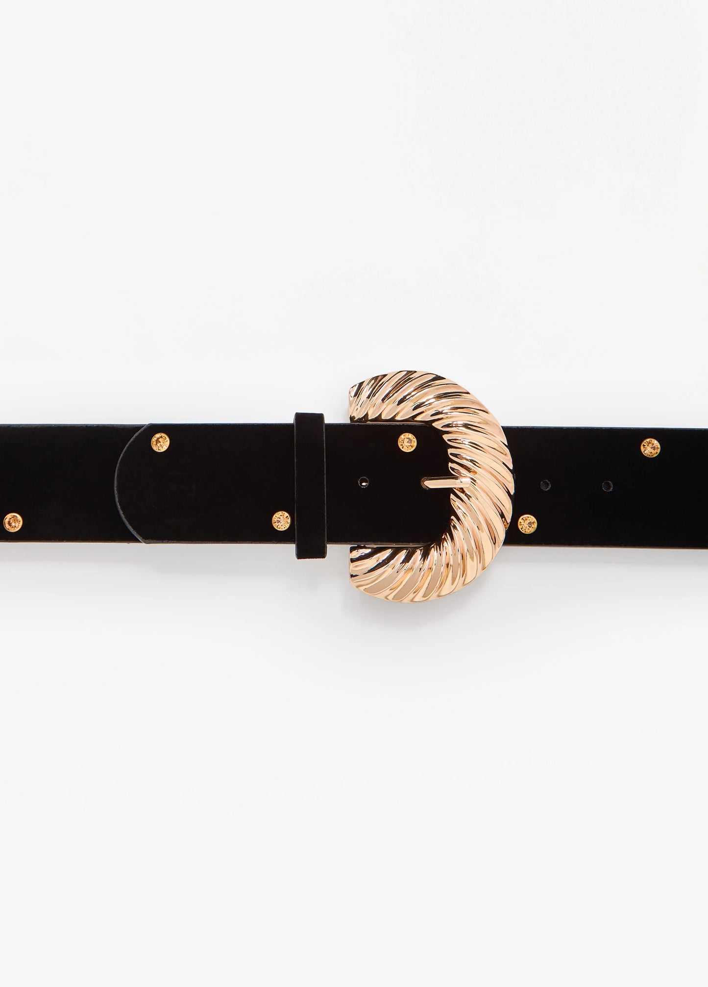 Faux Suede Buckle Waist Belt