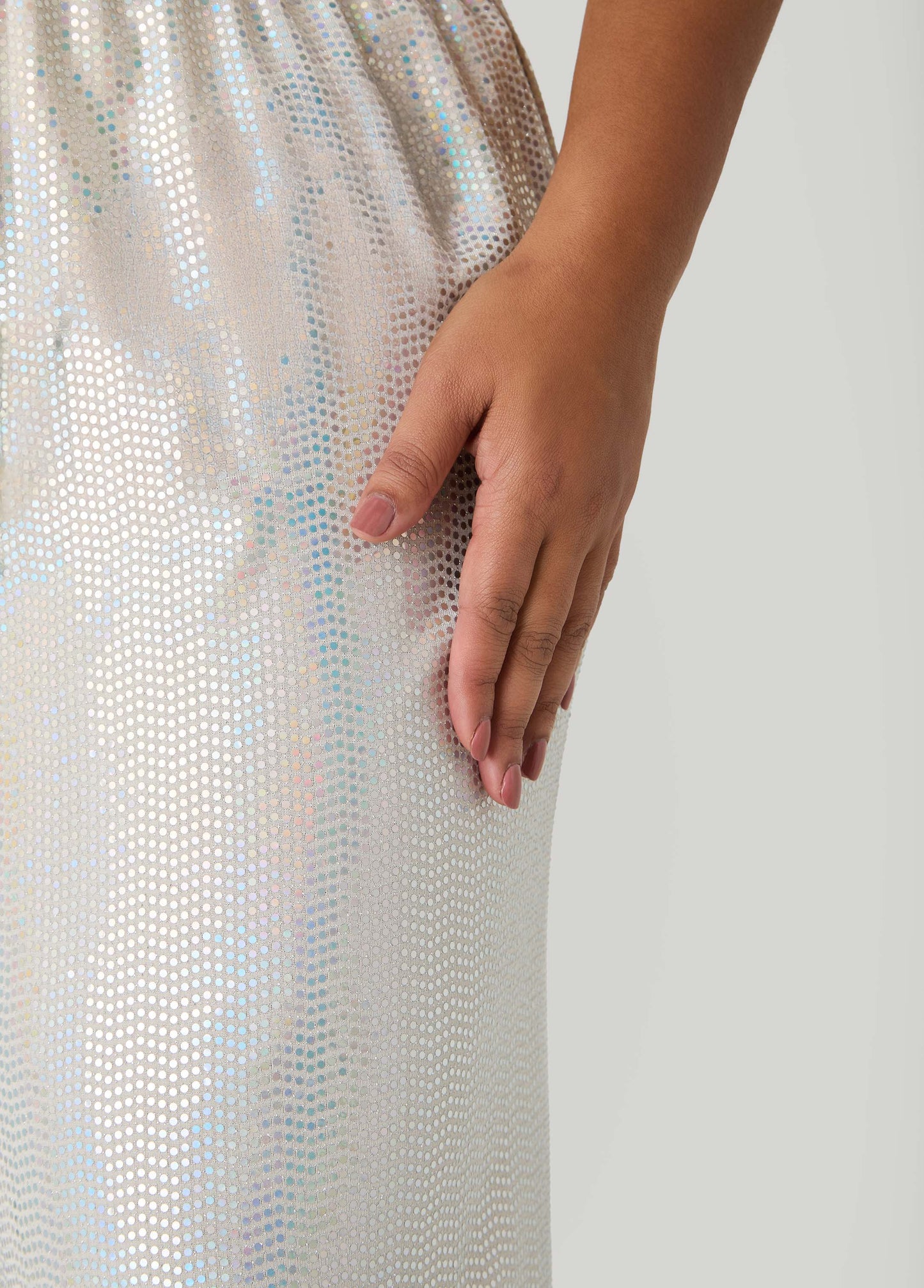 Sequined Wide Leg Pants
