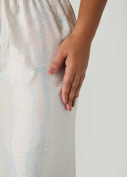 Sequined Wide Leg Pants
