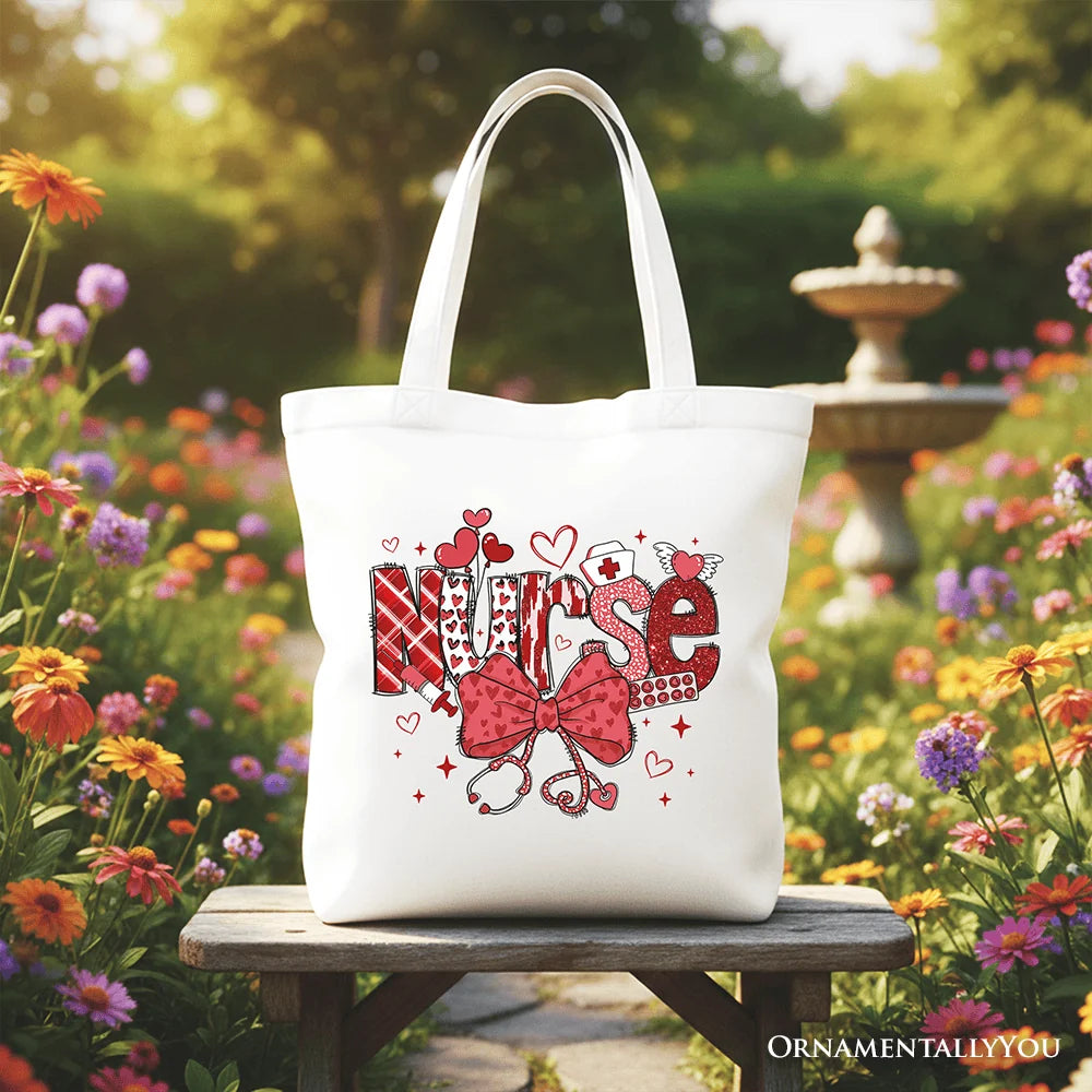 Nurse Heart Canvas Tote Bag