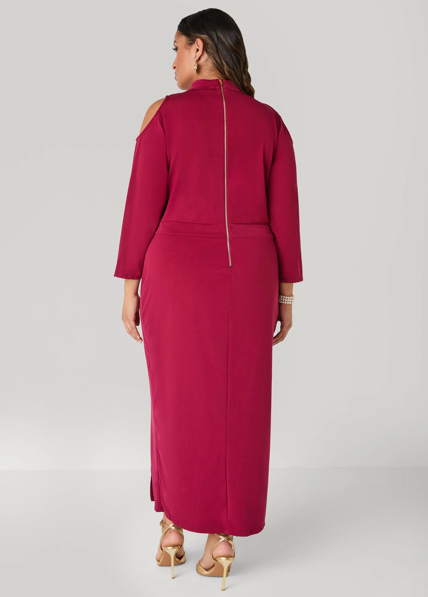 Cold Shoulder Maxi Dress