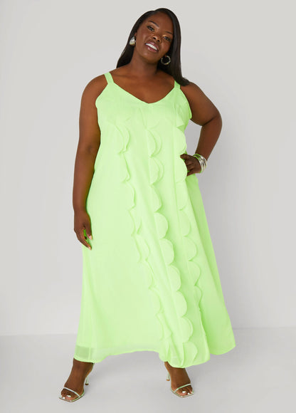 Appliqued Maxi Dress