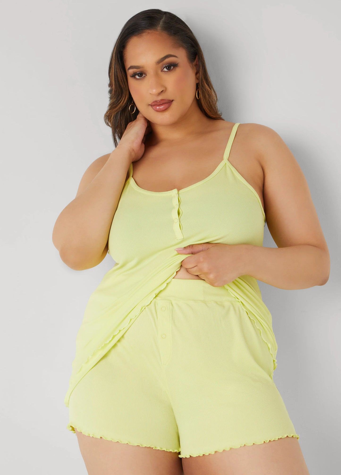 Love To Sleep Ribbed PJ Shorts Set