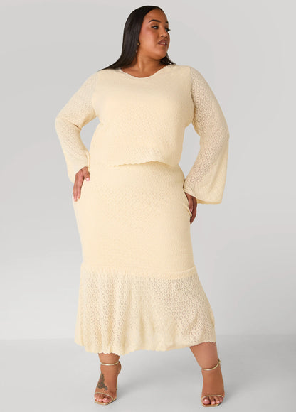 Pointelle Knit Top