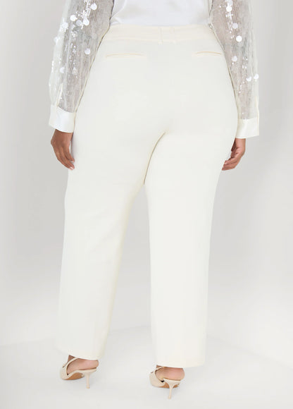 High Rise Straight Leg Trousers