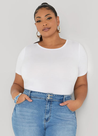 Basic Crewneck Jersey Tee