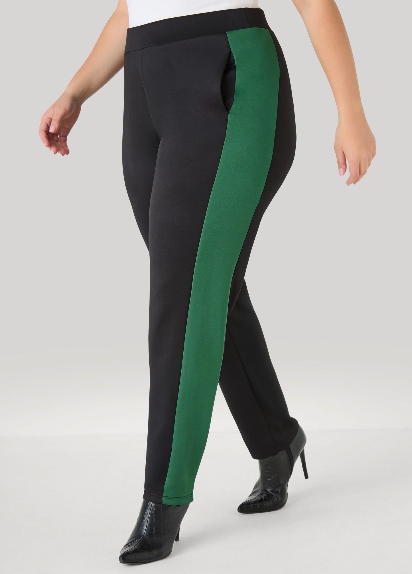Two Tone Pull On Track Pants