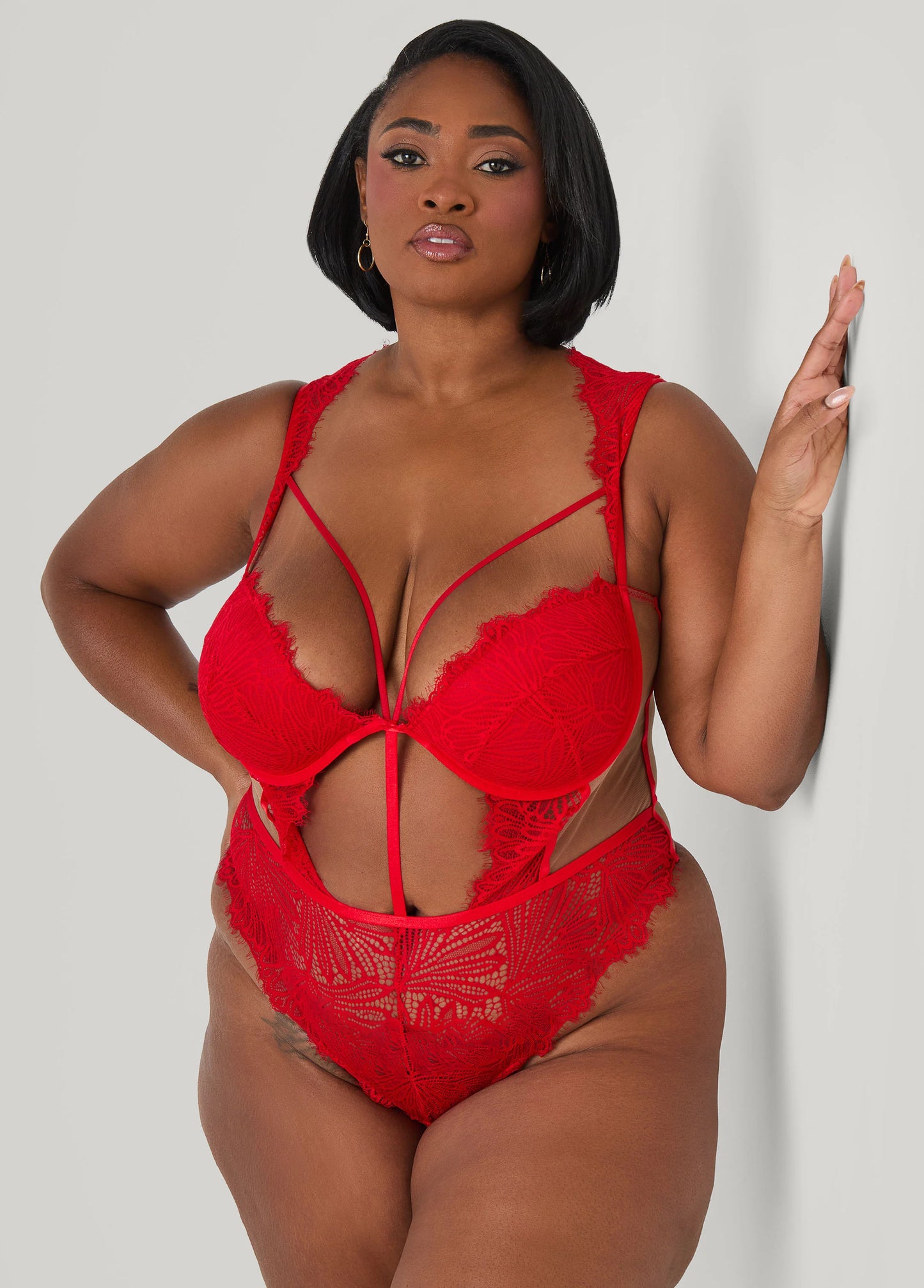 Caged Cutout Lingerie Bodysuit