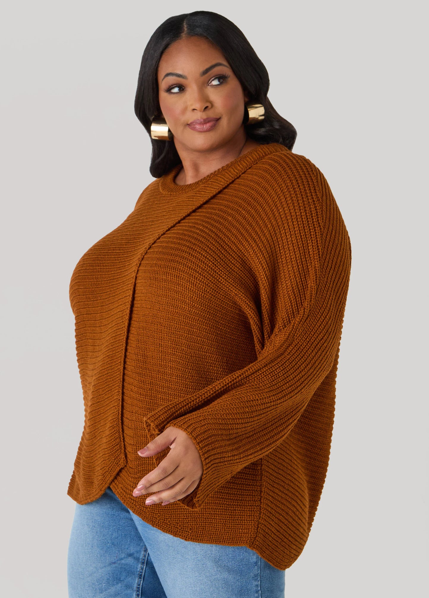Crisscross Ribbed Sweater