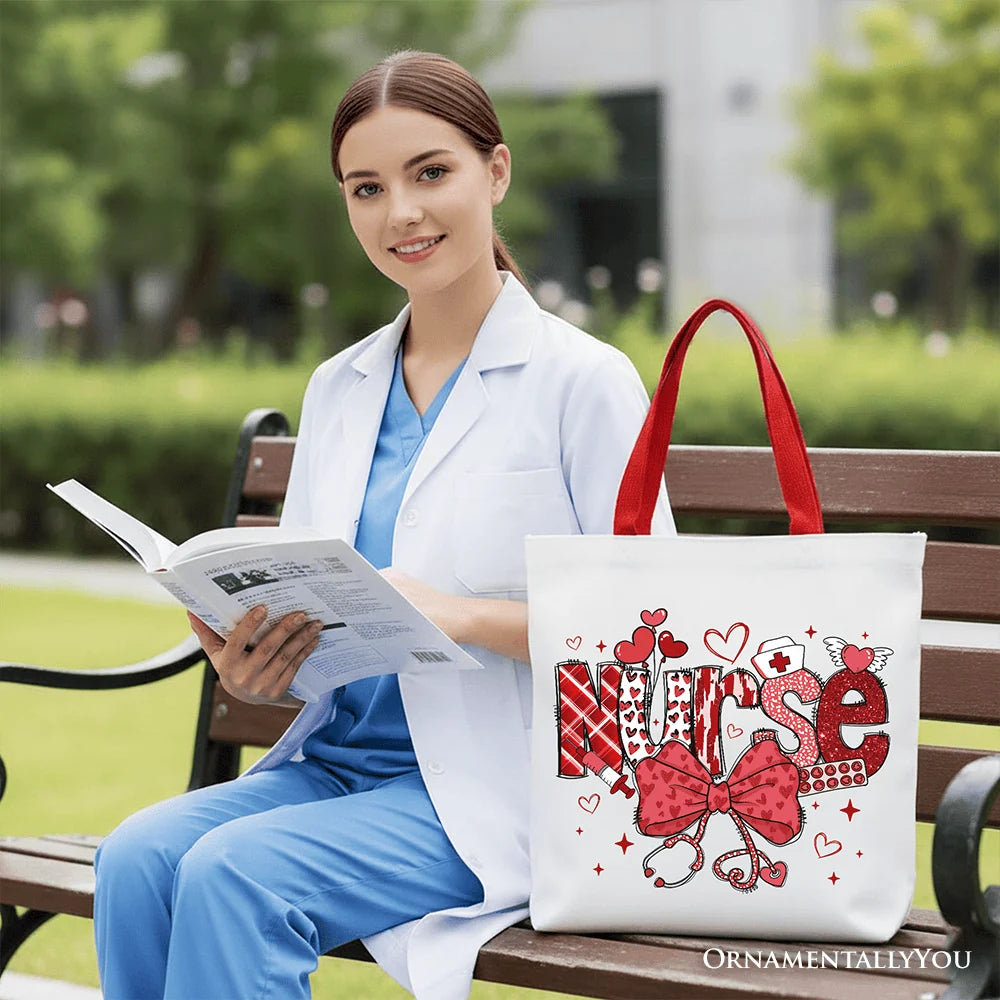Nurse Heart Canvas Tote Bag