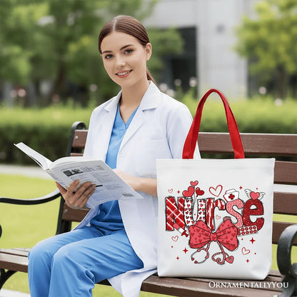 Nurse Heart Canvas Tote Bag