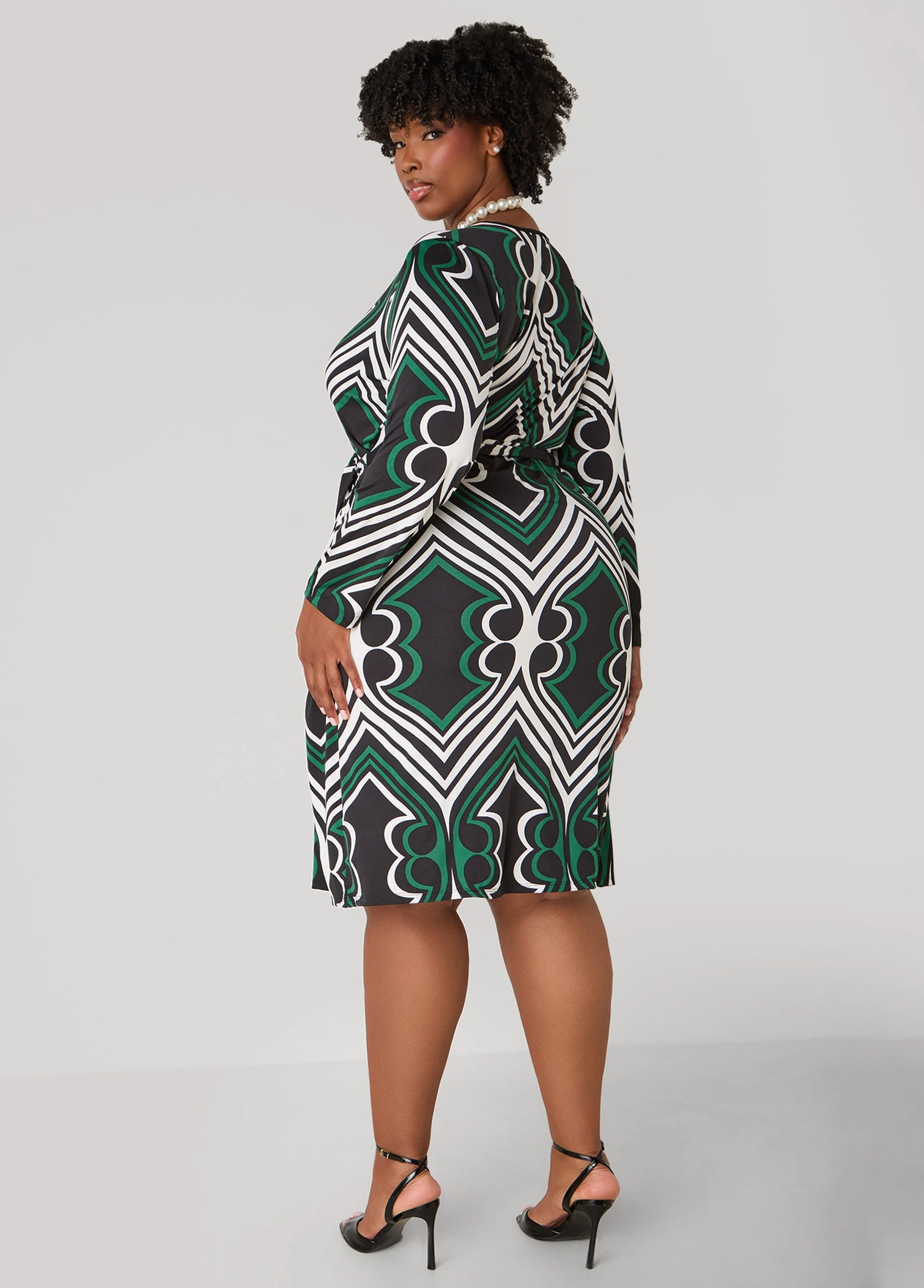 Printed Wrap Dress