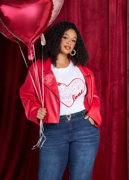 Love Embellished Graphic Tee
