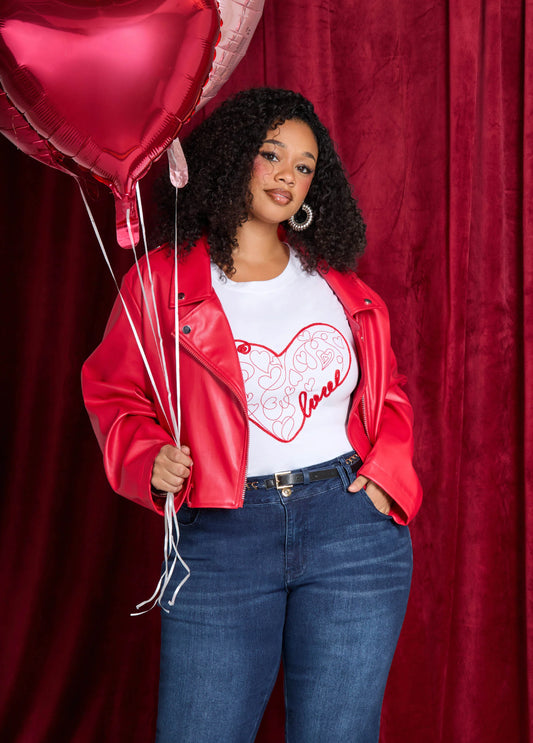 Love Embellished Graphic Tee