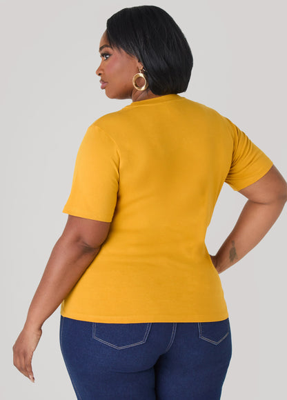 Demure Crystal Graphic Tee