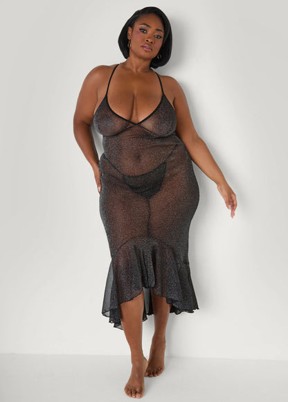 Metallic Mermaid Slip Dress
